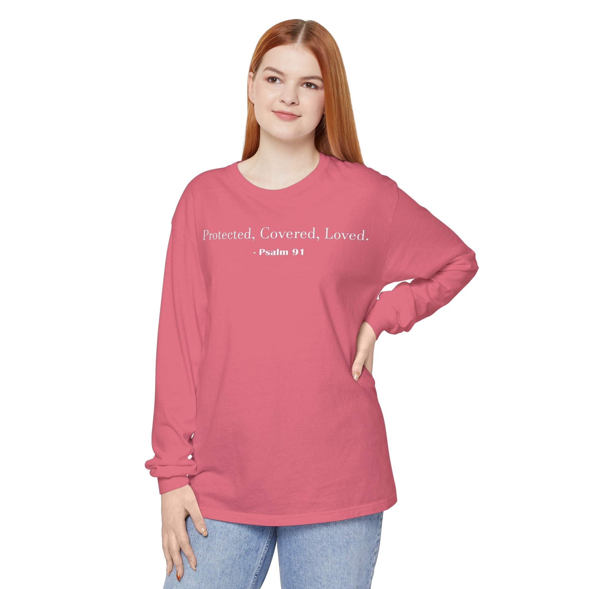 Unisex Psalm 91 Long Sleeve Shirt - Your Faithful Treasure