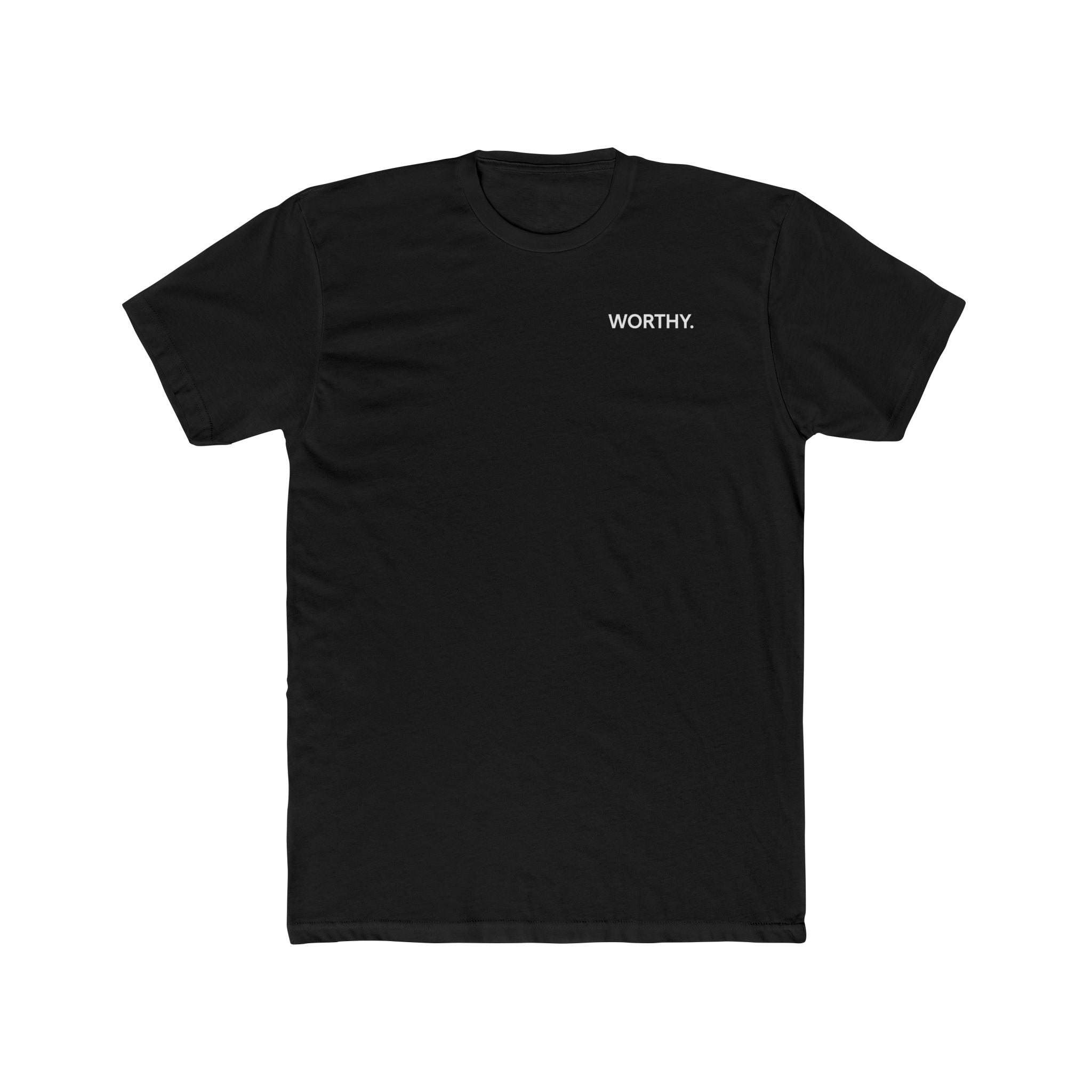 Men's Worthy Cotton Black T-Shirt