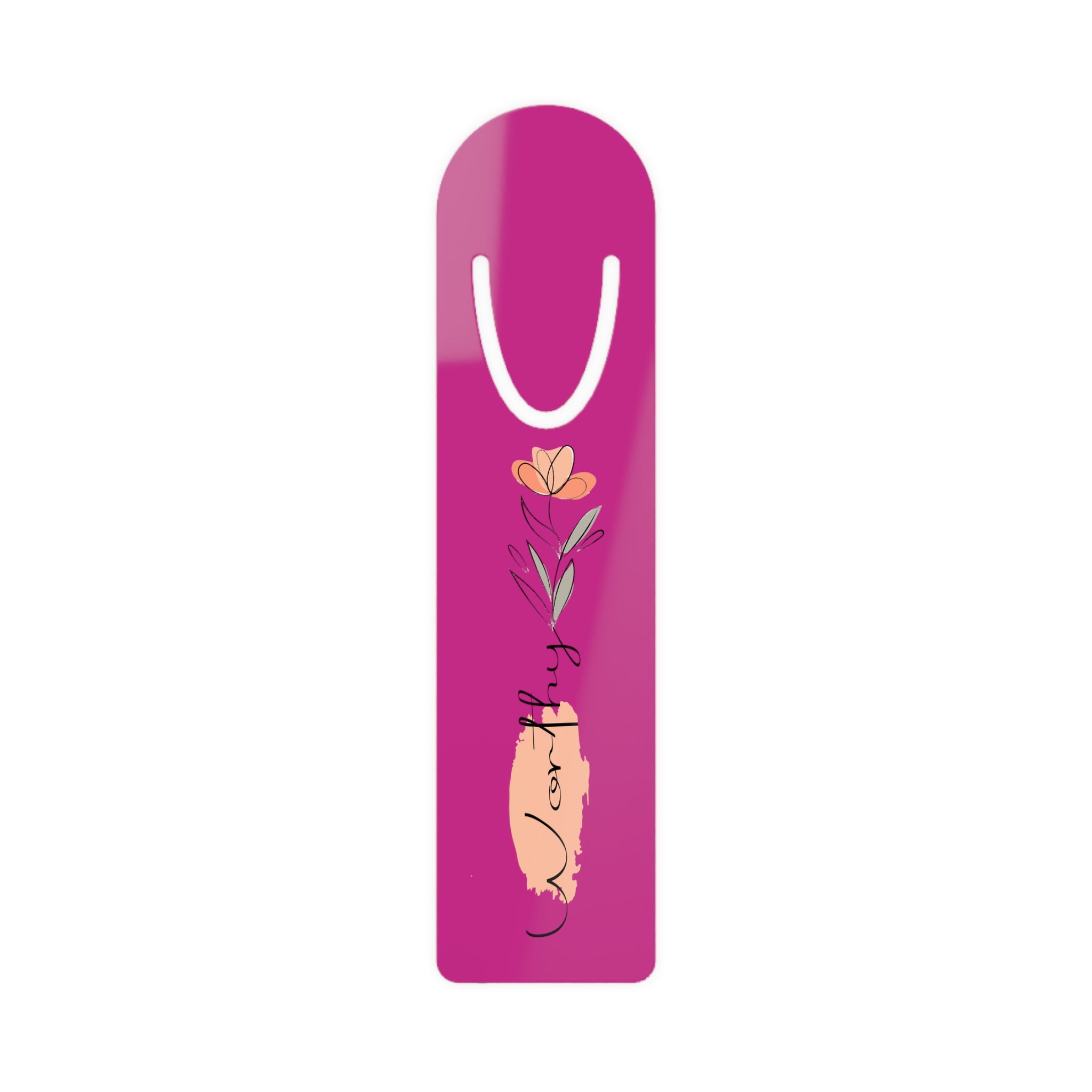 Pink Worthy Bookmark.