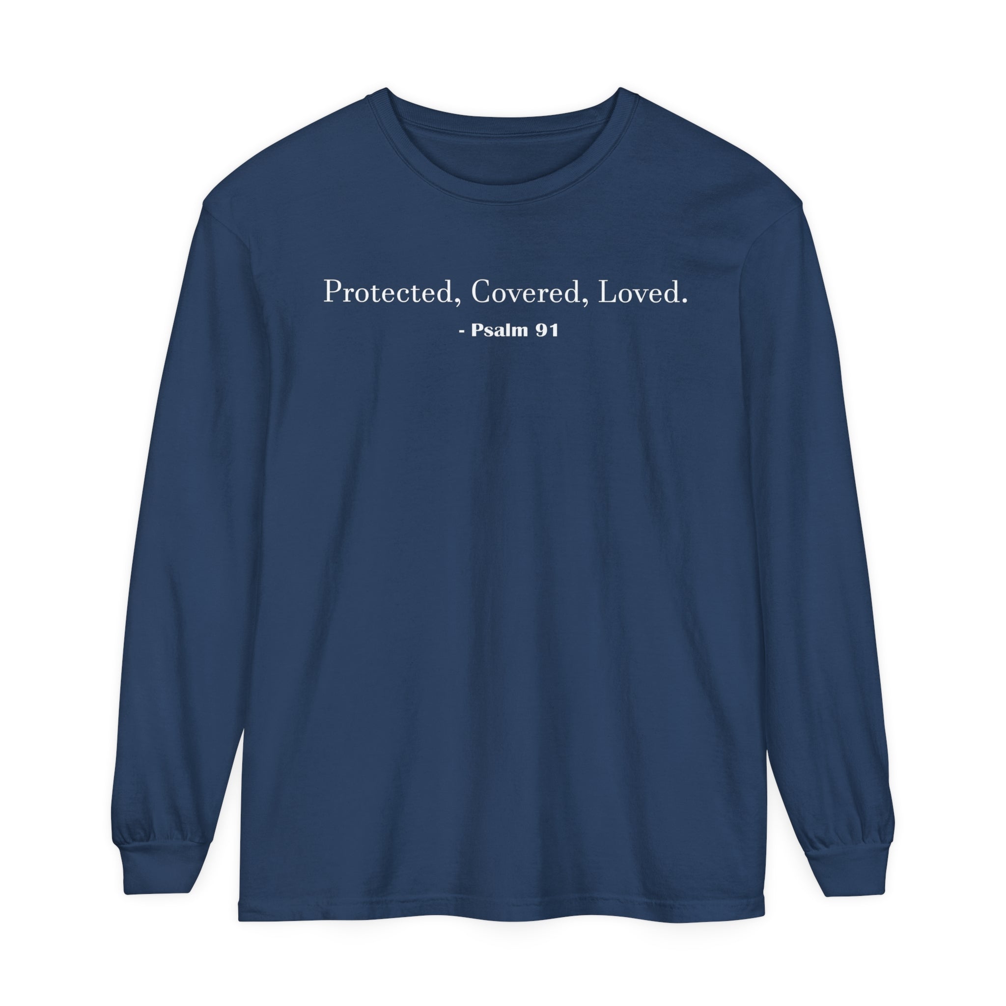 Unisex Psalm 91 Long Sleeve Shirt - Your Faithful Treasure