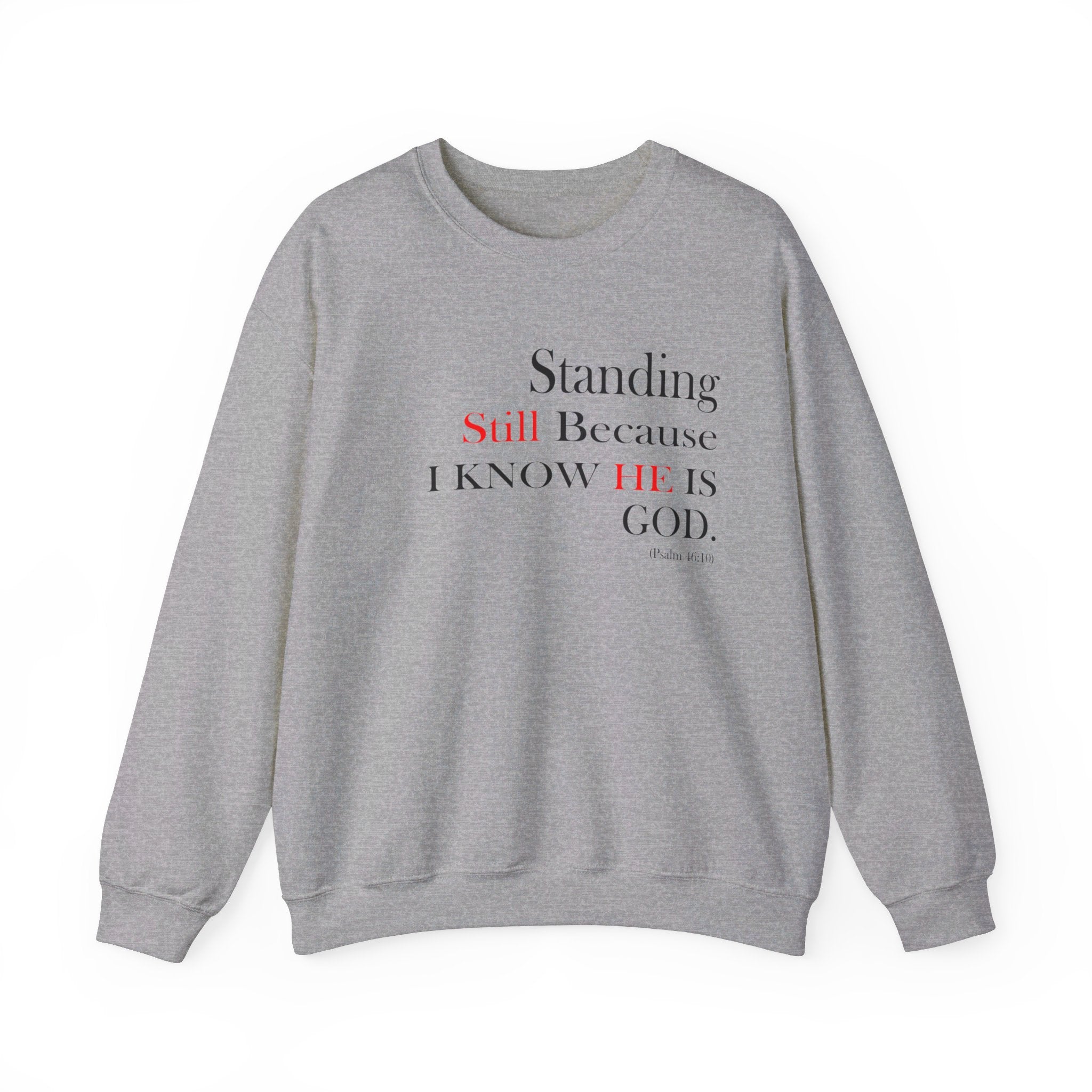 Classic Unisex Psalm 46:10 Long Sleeve Shirt In Different Color Options