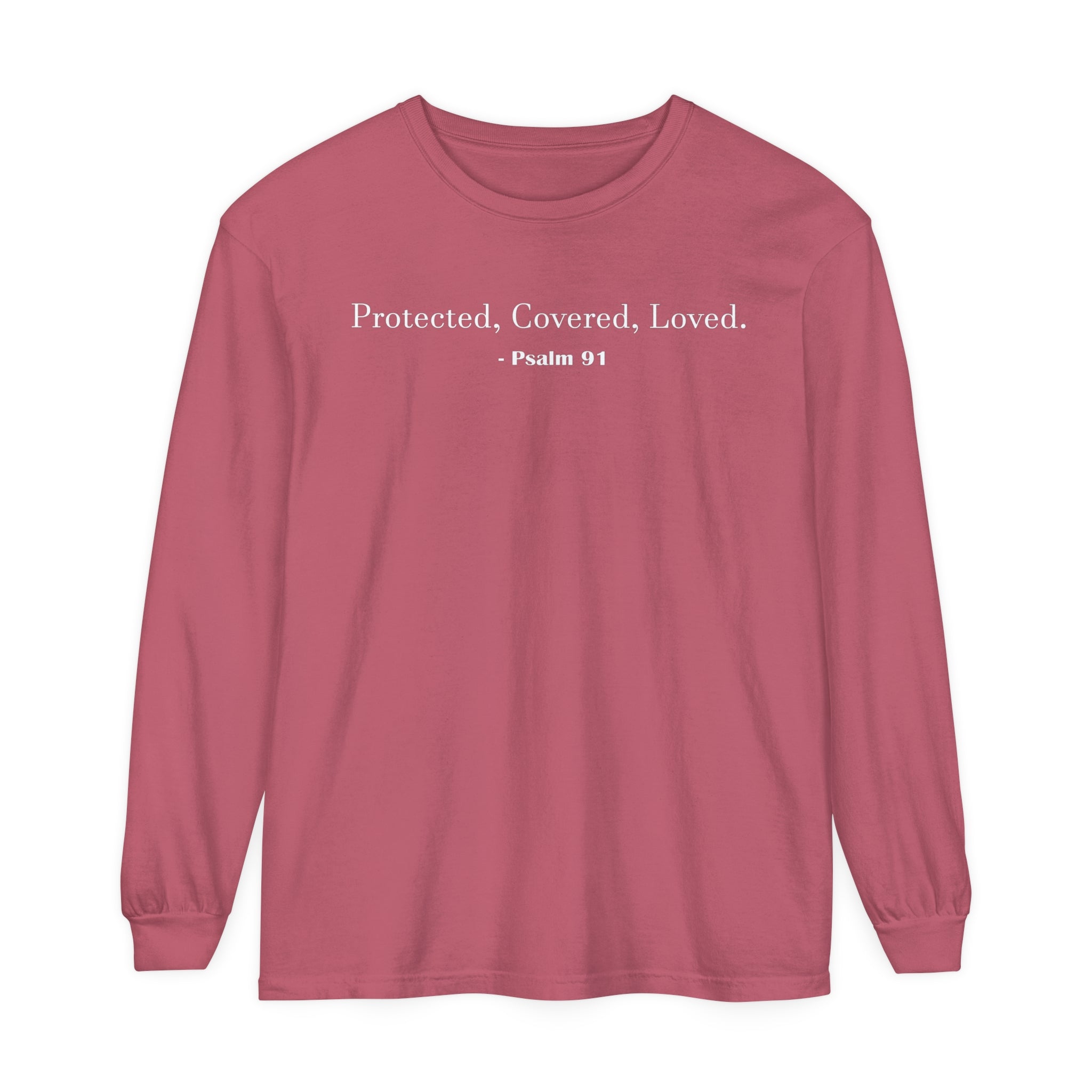 Unisex Psalm 91 Long Sleeve Shirt - Your Faithful Treasure