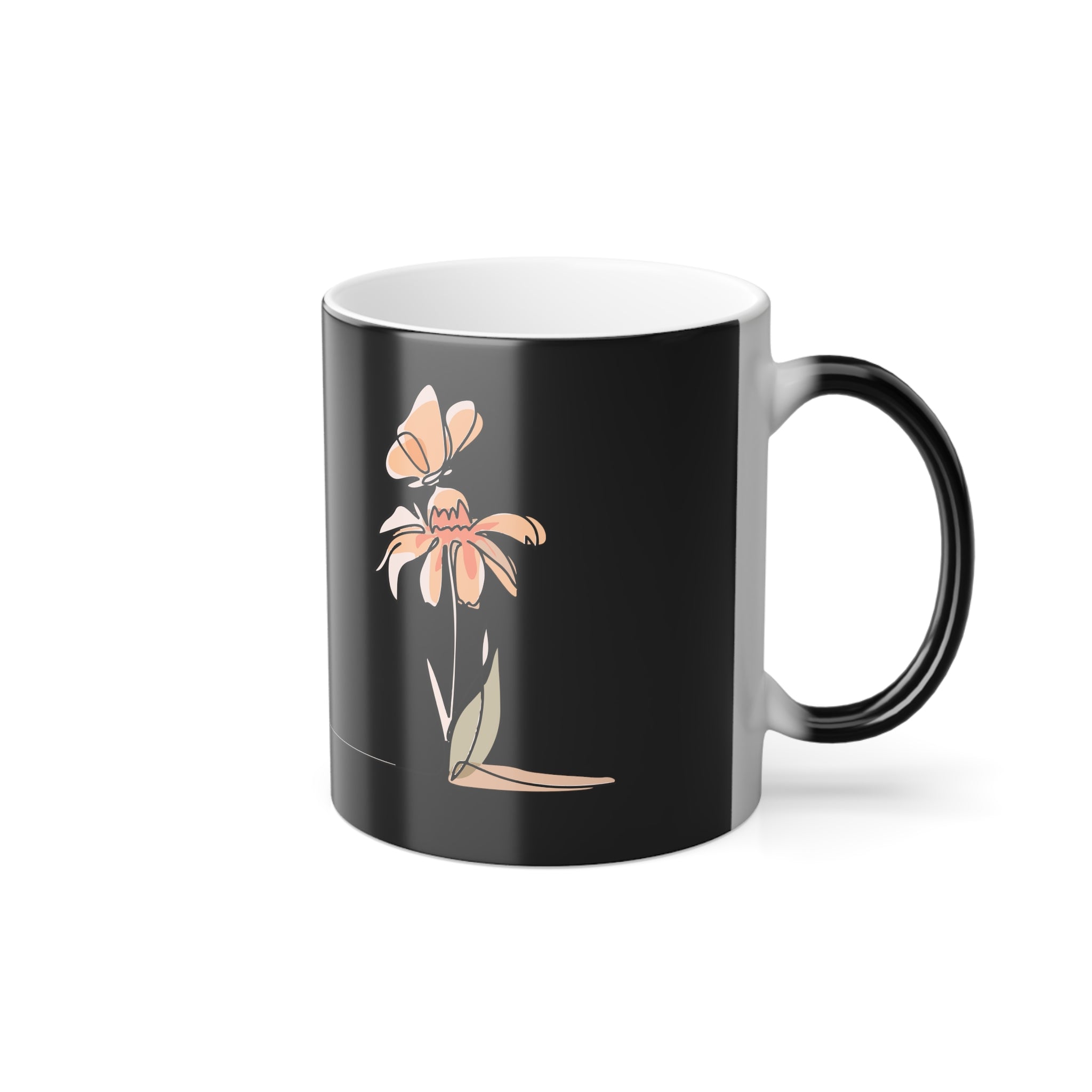 Single & Flourishing Morphing Black & White Mug.