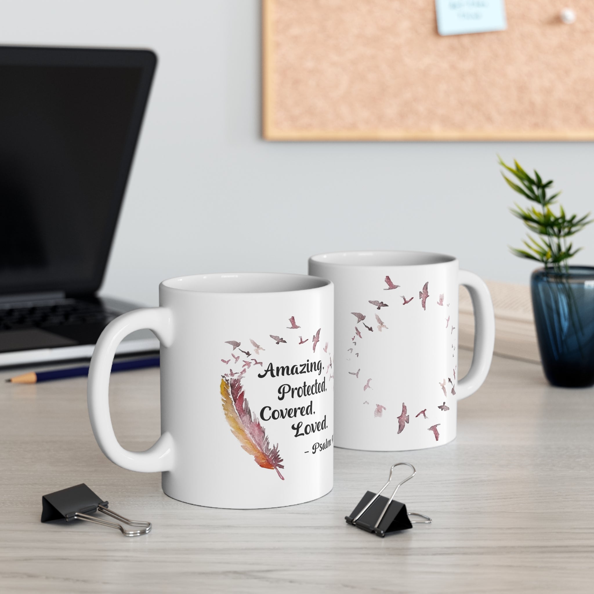 Protected Forever White Mug - Your Faithful Treasure