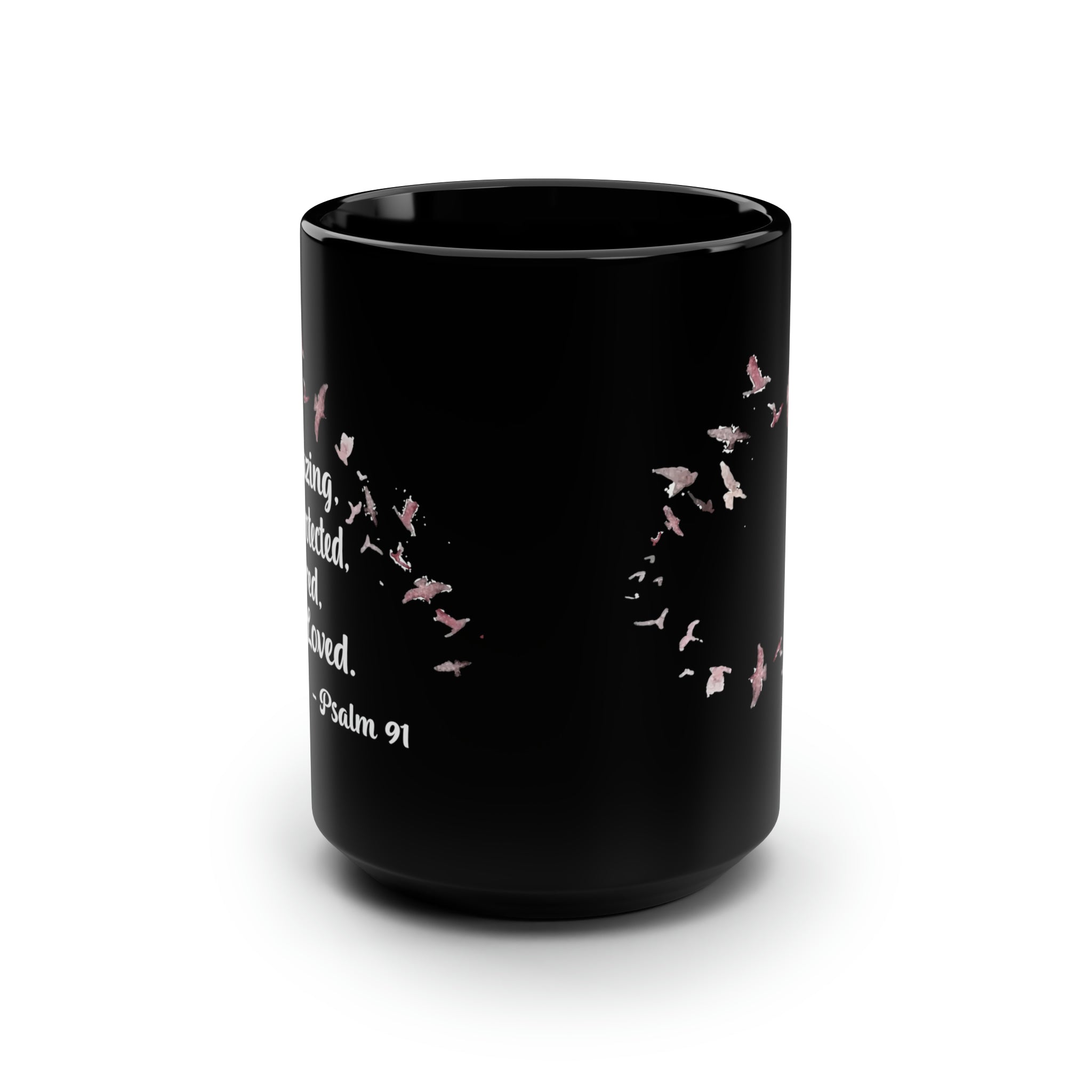 Psalm 91 Black Mug - Your Faithful Treasure