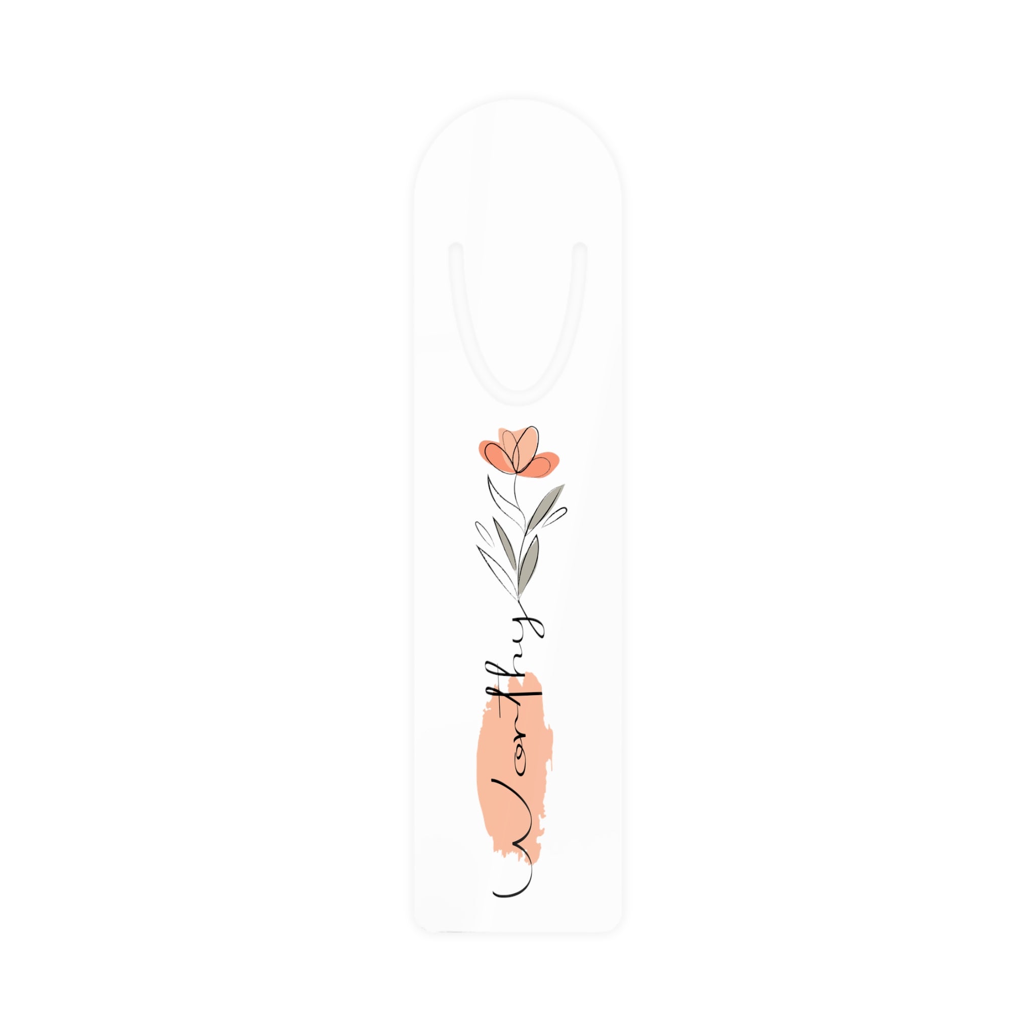 Purely White Worthy Bookmark