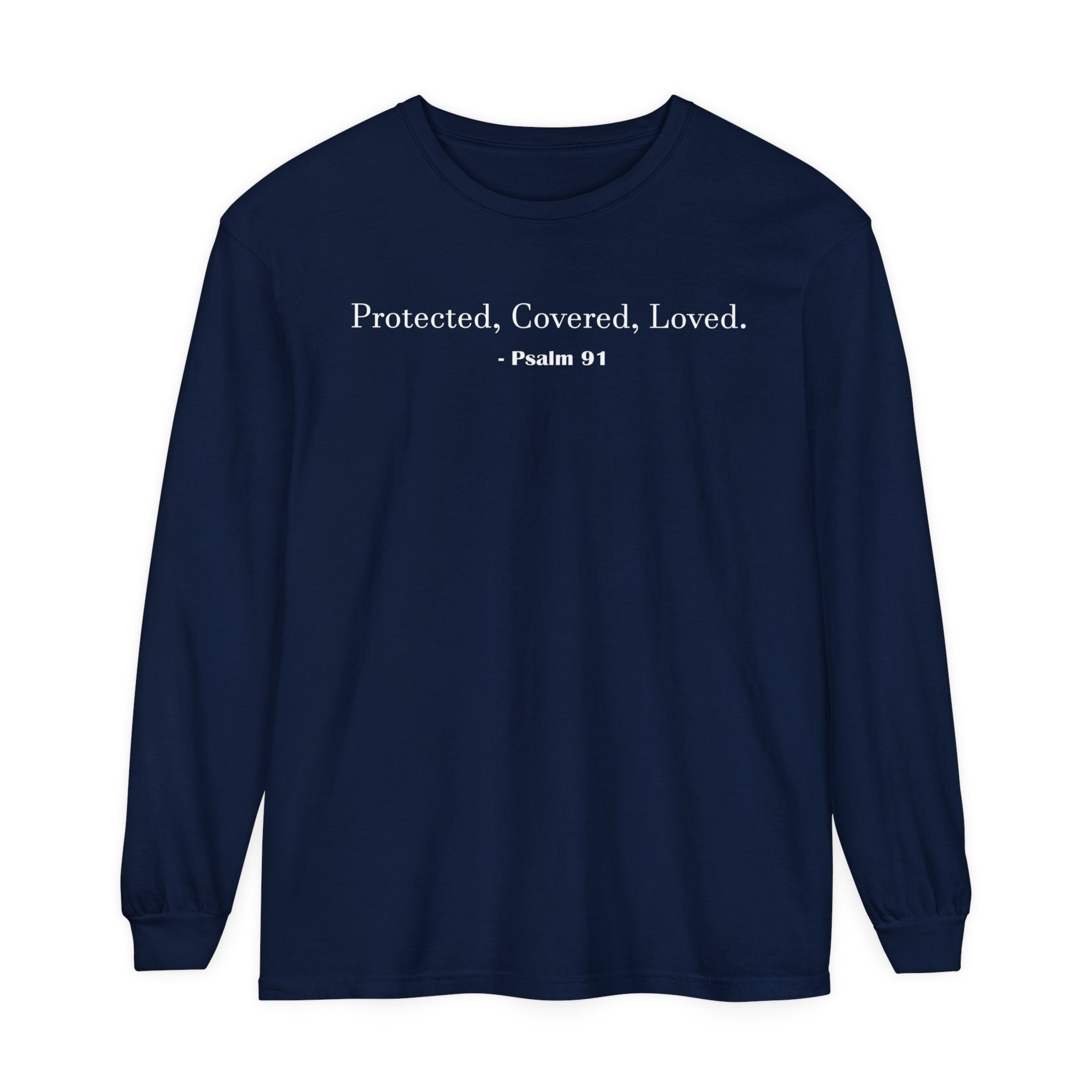 Unisex Psalm 91 Long Sleeve Shirt - Your Faithful Treasure