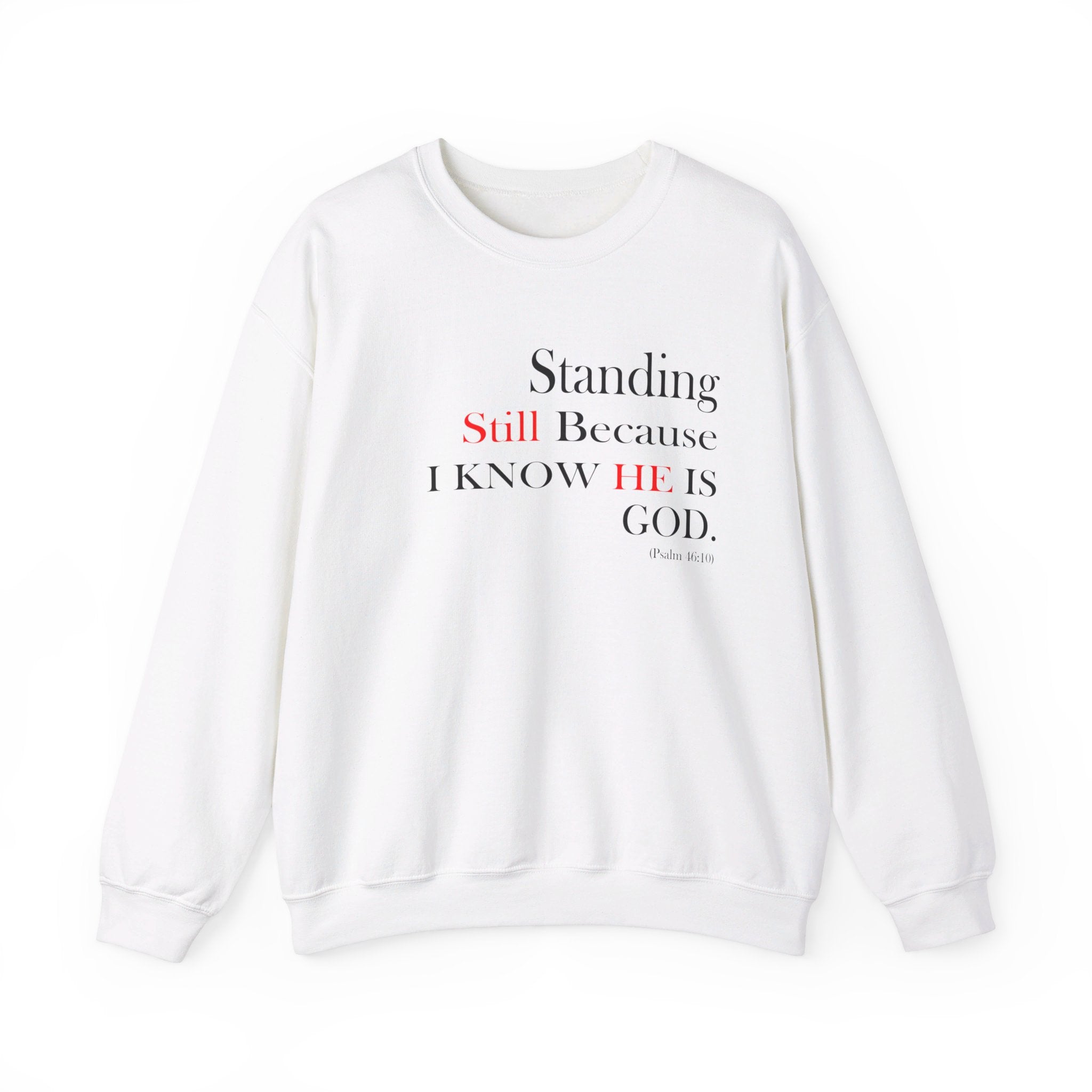 Classic Unisex Psalm 46:10 Long Sleeve Shirt In Different Color Options