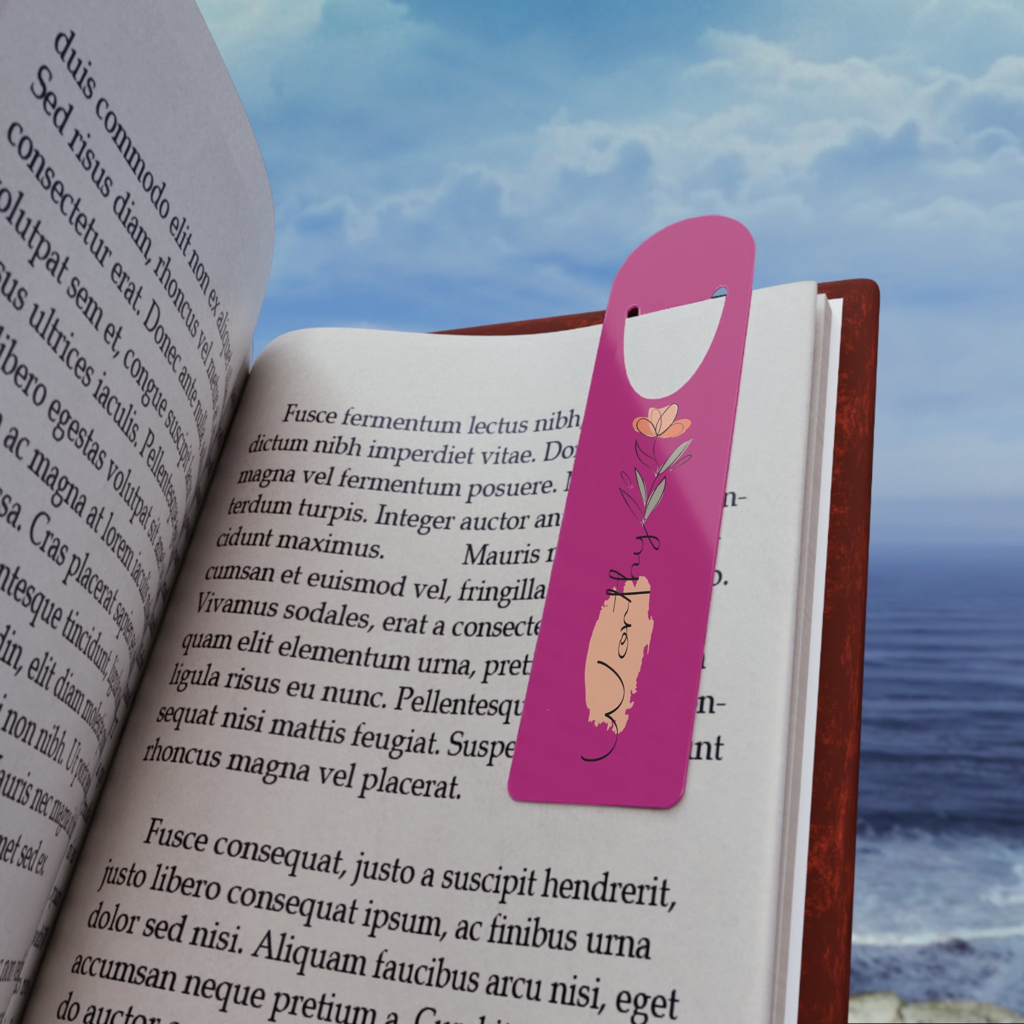 Pink Worthy Bookmark.