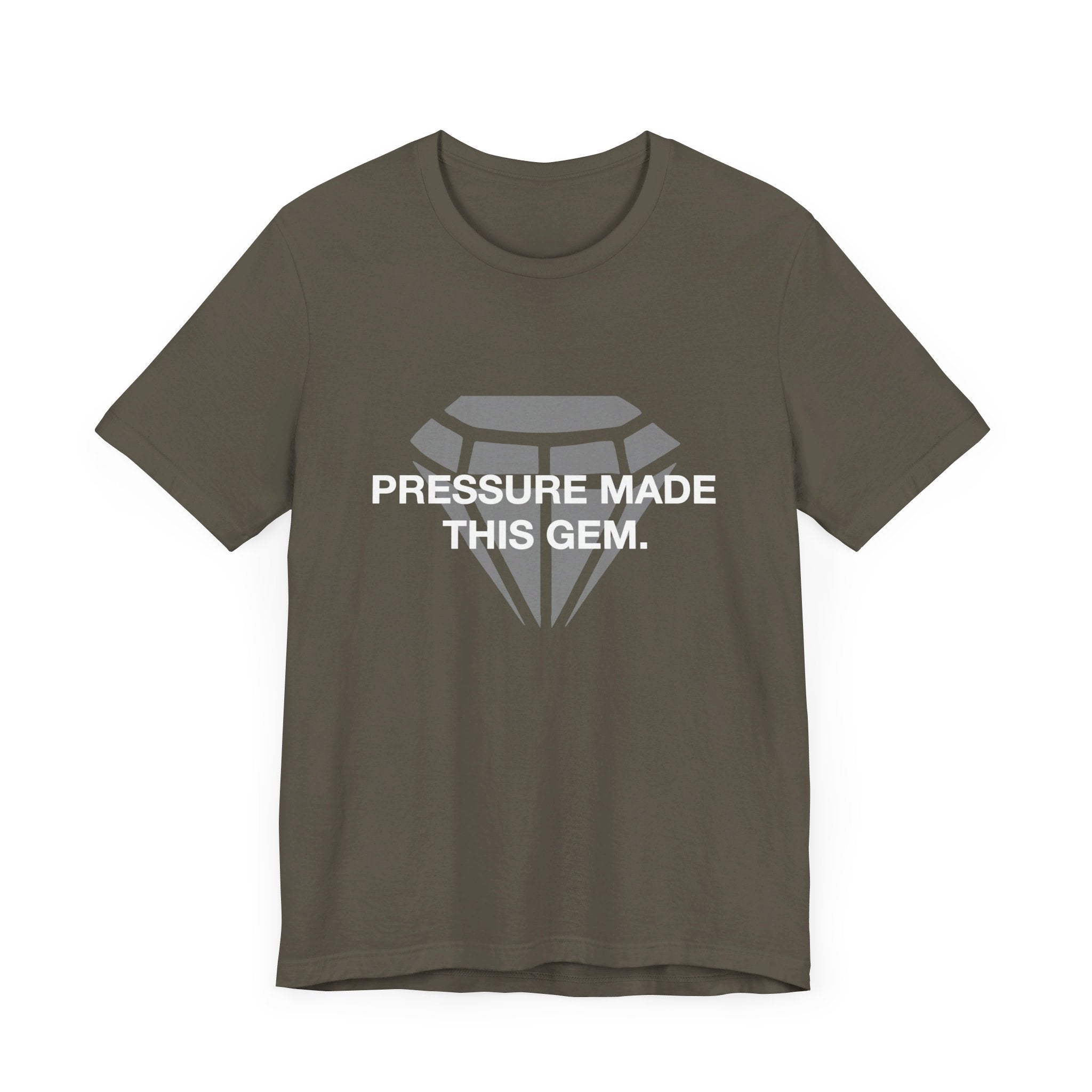 Pressure Made This Gem Unisex Short Sleeve T- Shirt In Different Color Options