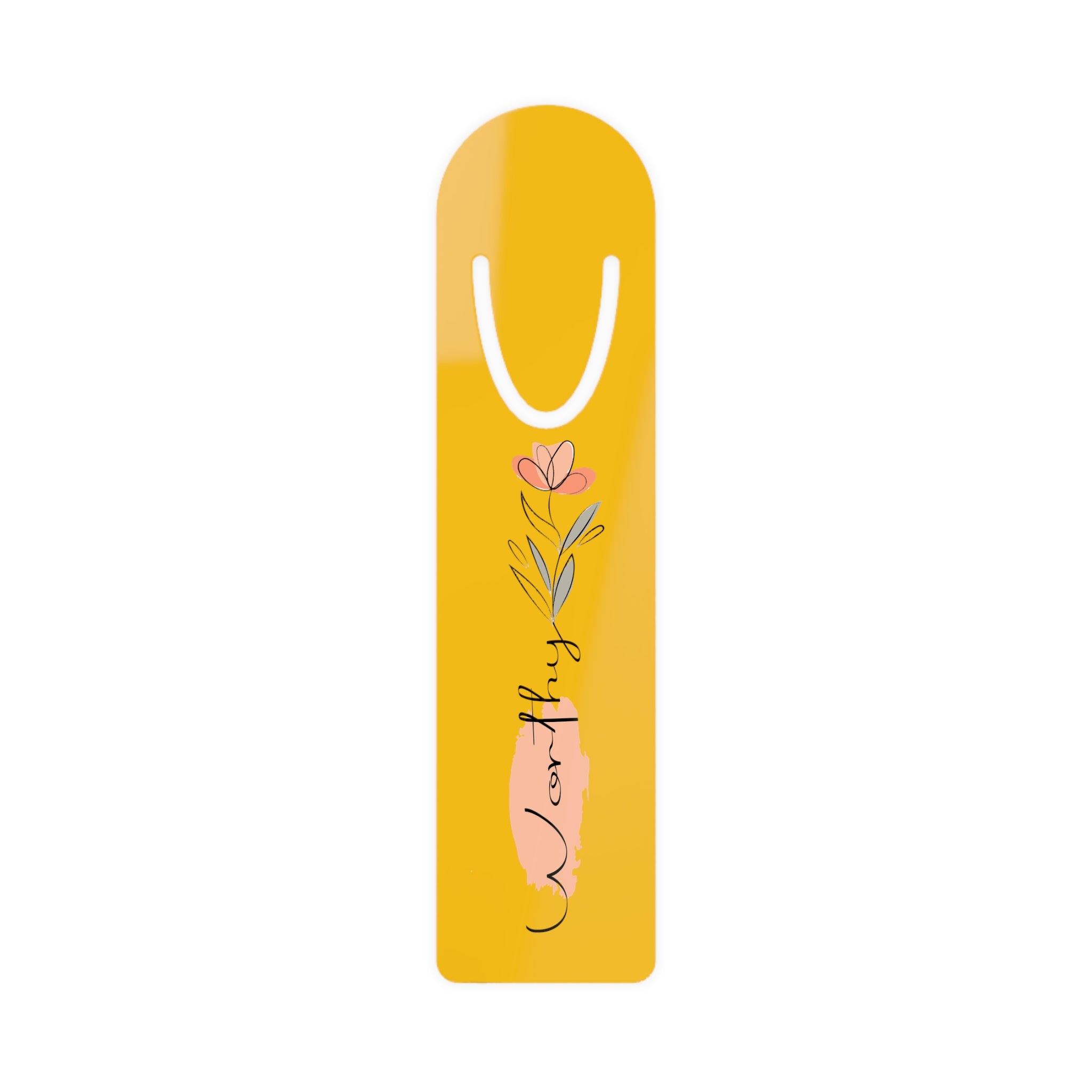 Sunshine Yellow & Black Worthy Bookmark.