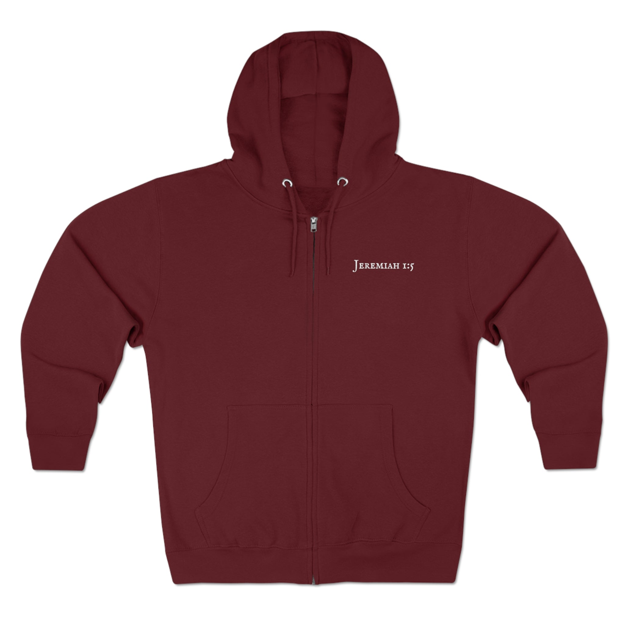 Jeremiah 1:5 Chosen Zip Up Hoodie - Your Faithful Treasure