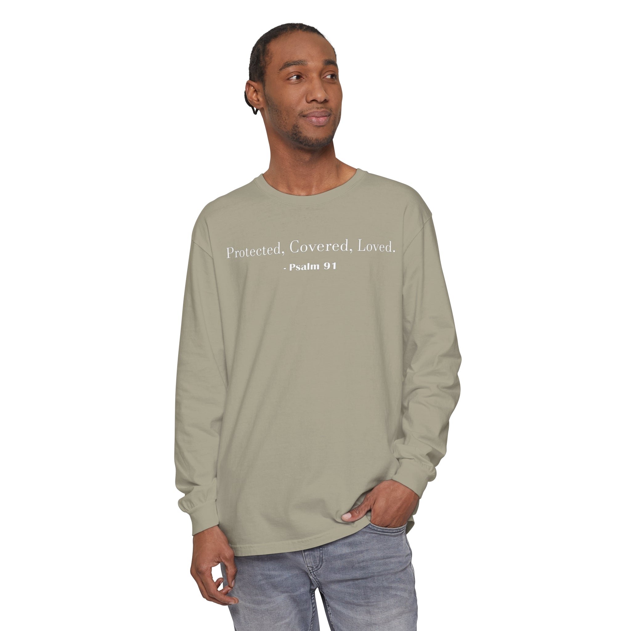 Unisex Psalm 91 Long Sleeve Shirt - Your Faithful Treasure