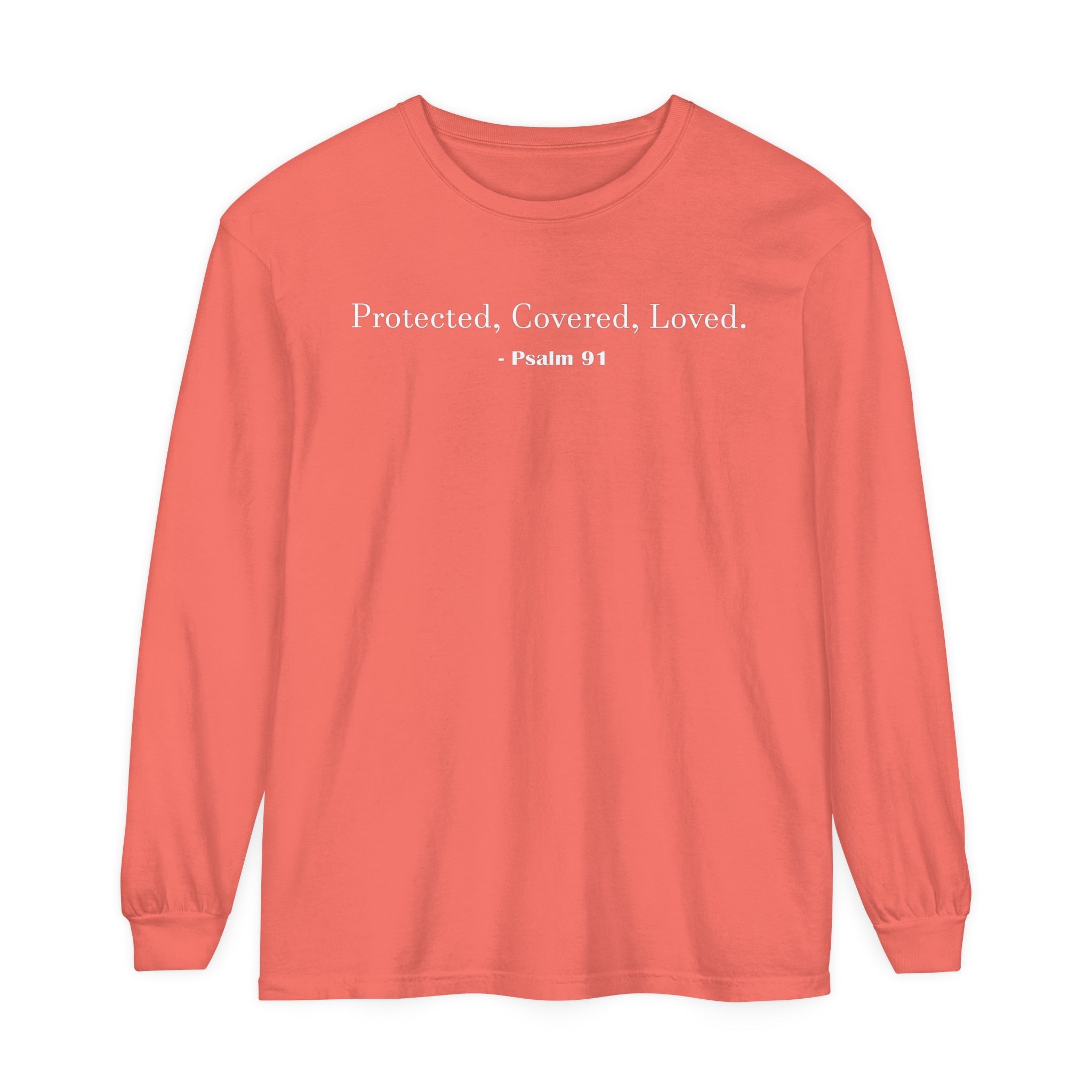 Unisex Psalm 91 Long Sleeve Shirt - Your Faithful Treasure