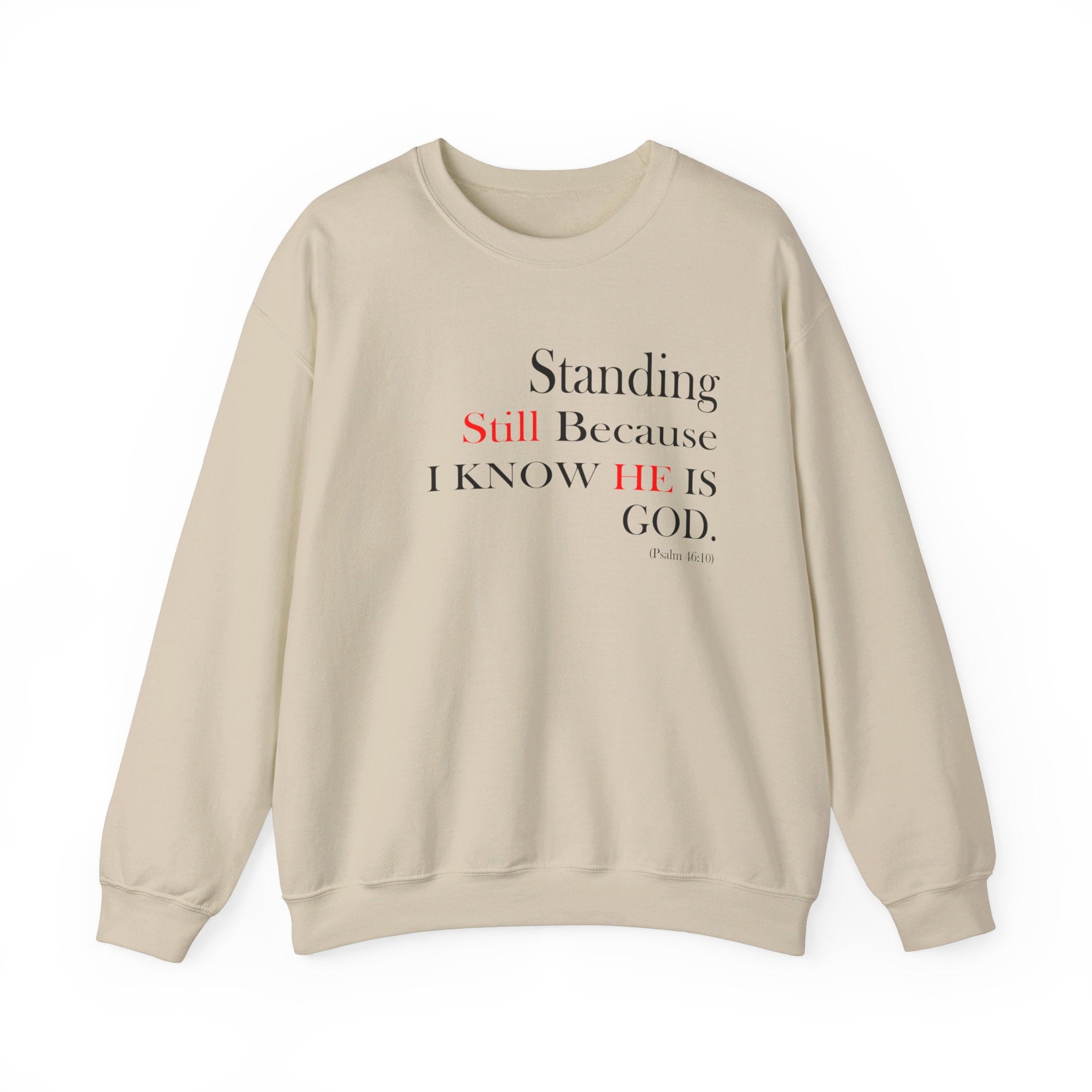 Classic Unisex Psalm 46:10 Long Sleeve Shirt In Different Color Options