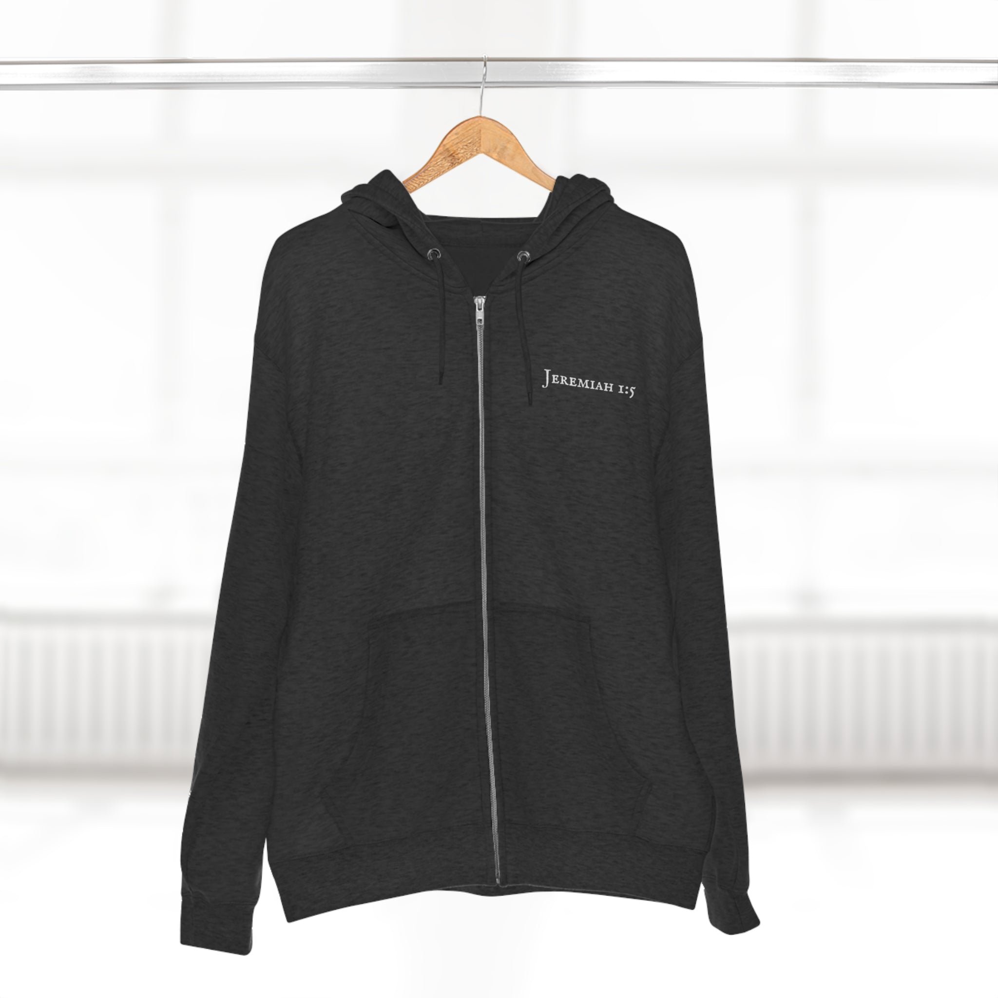 Jeremiah 1:5 Chosen Zip Up Hoodie - Your Faithful Treasure