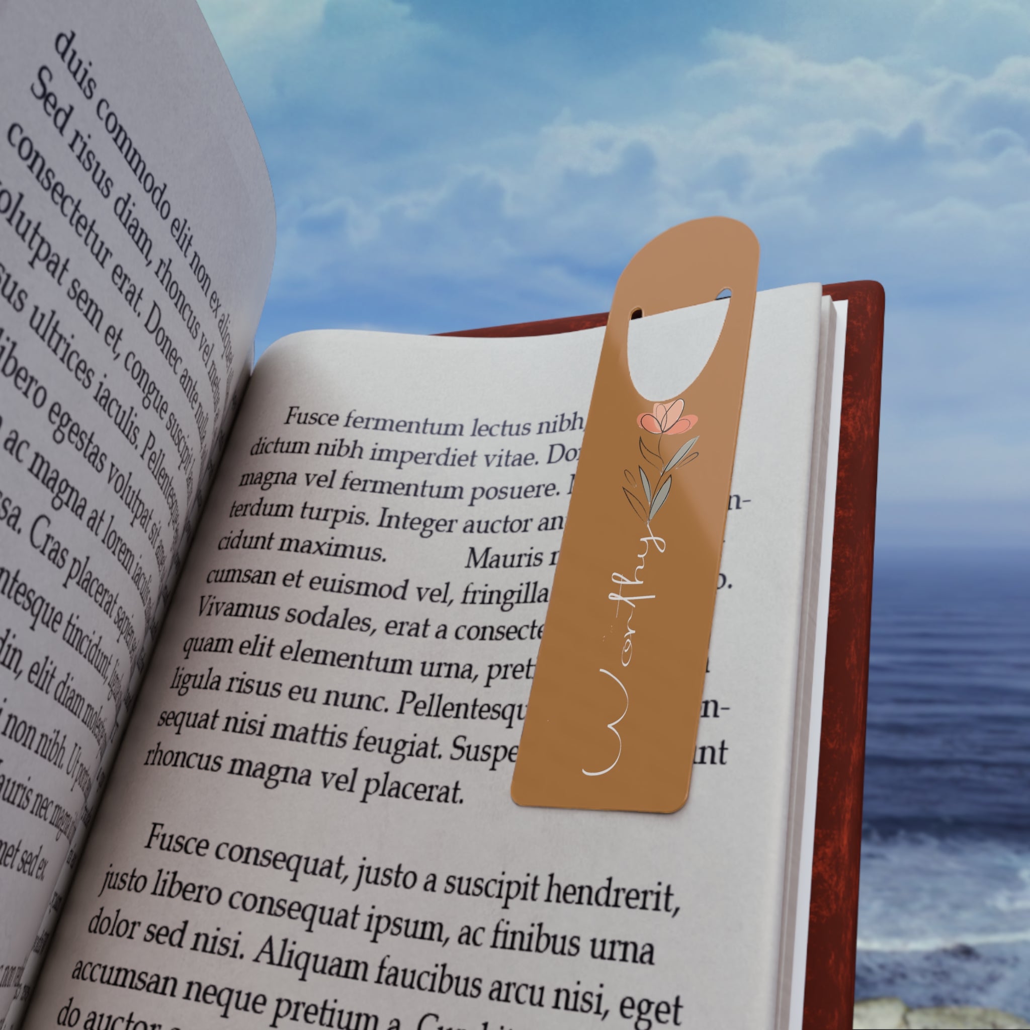 Golden Worthy Bookmark.