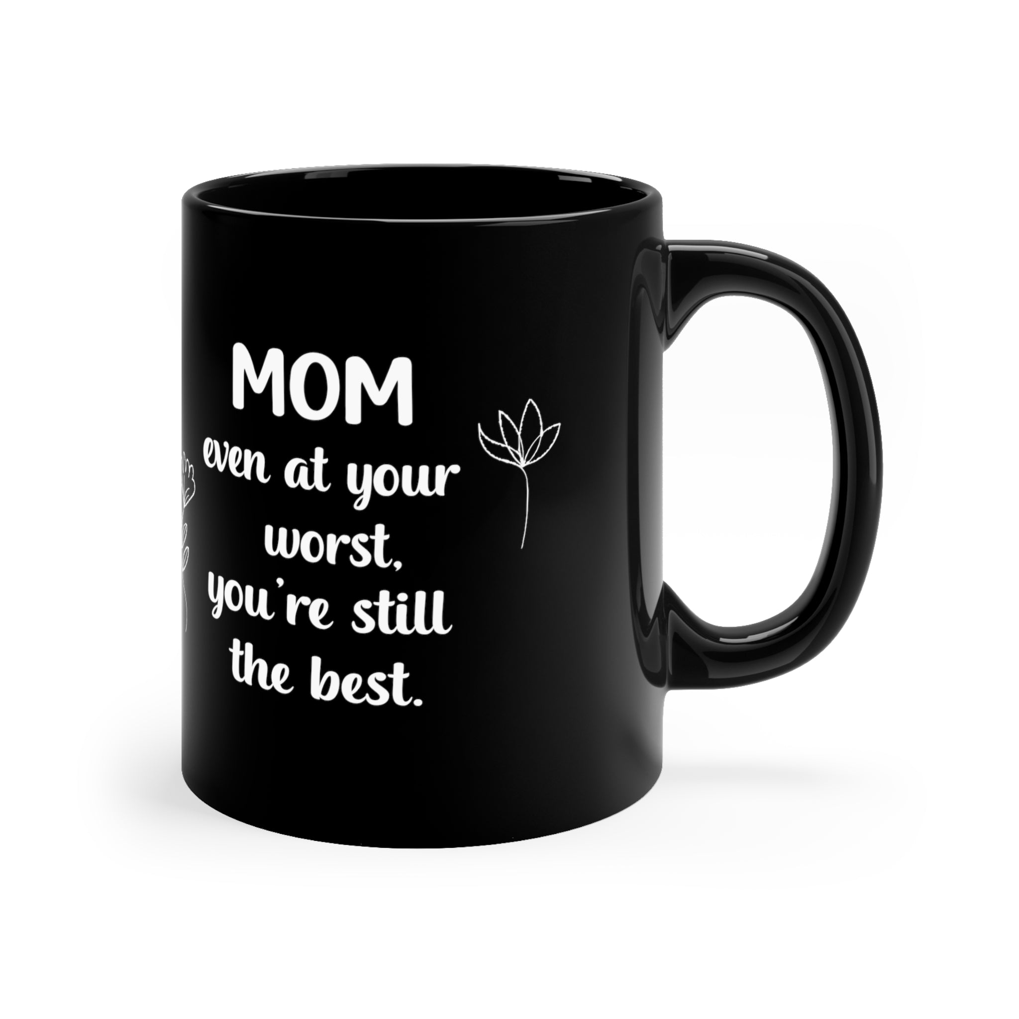 The Best Perfect Mom Black Mug - Your Faithful Treasure