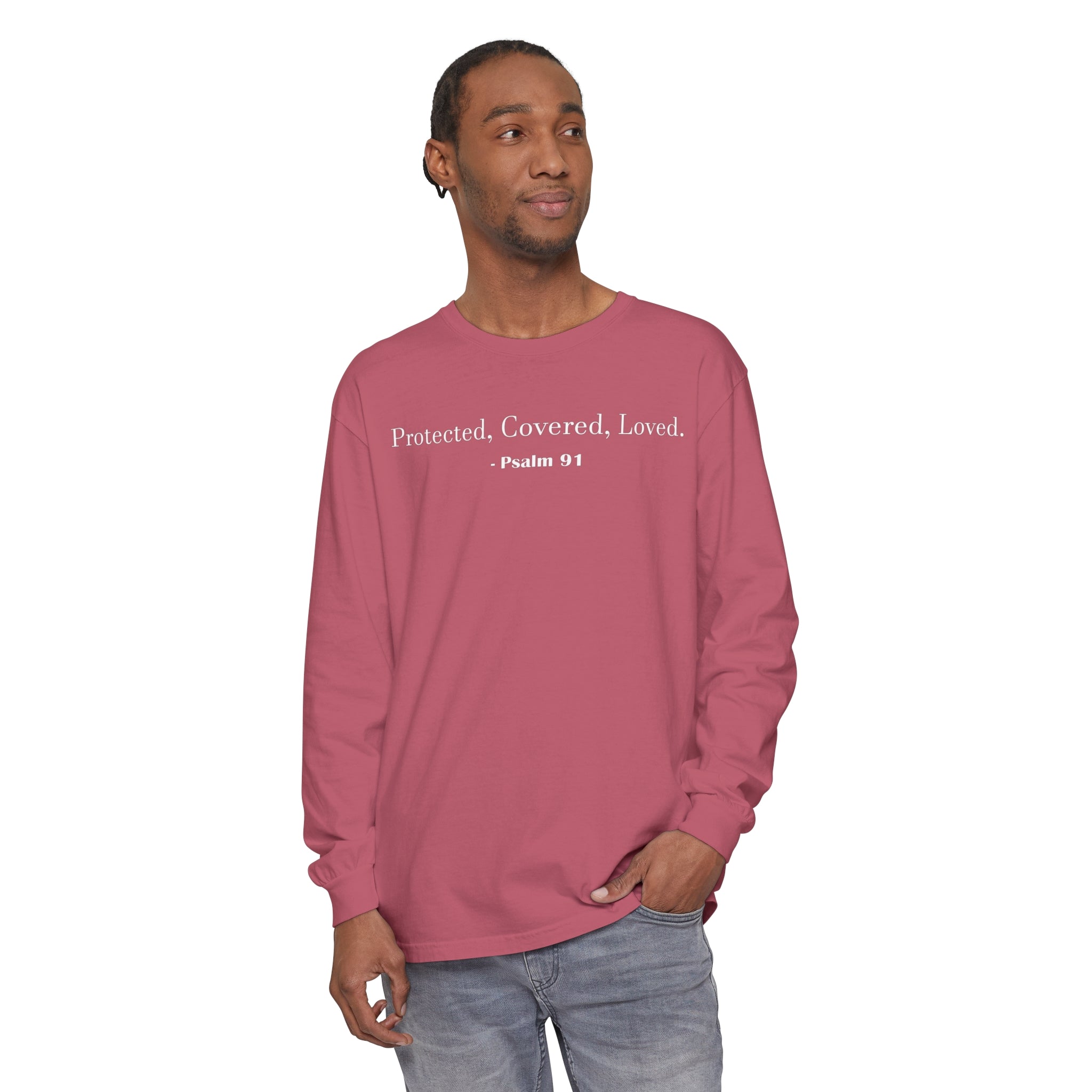 Unisex Psalm 91 Long Sleeve Shirt - Your Faithful Treasure