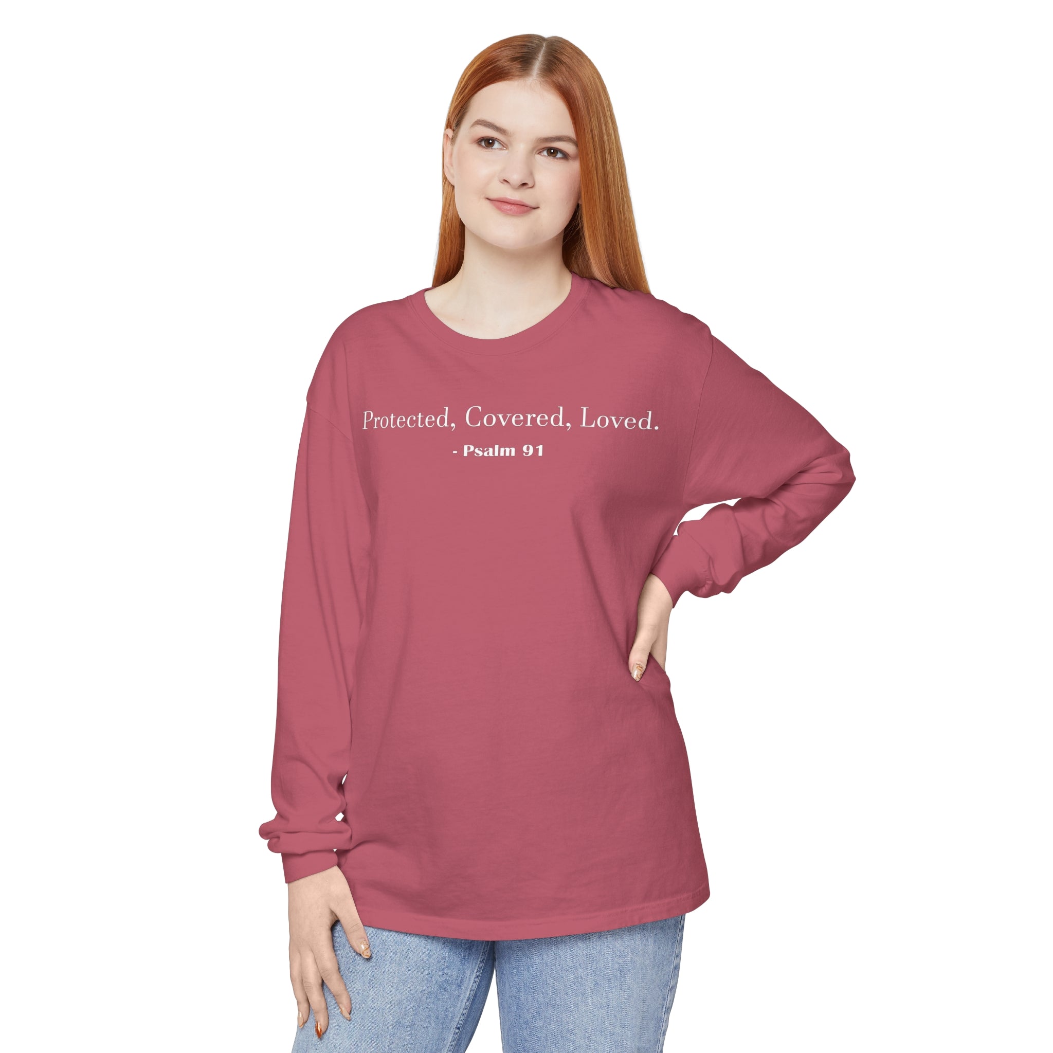 Unisex Psalm 91 Long Sleeve Shirt - Your Faithful Treasure