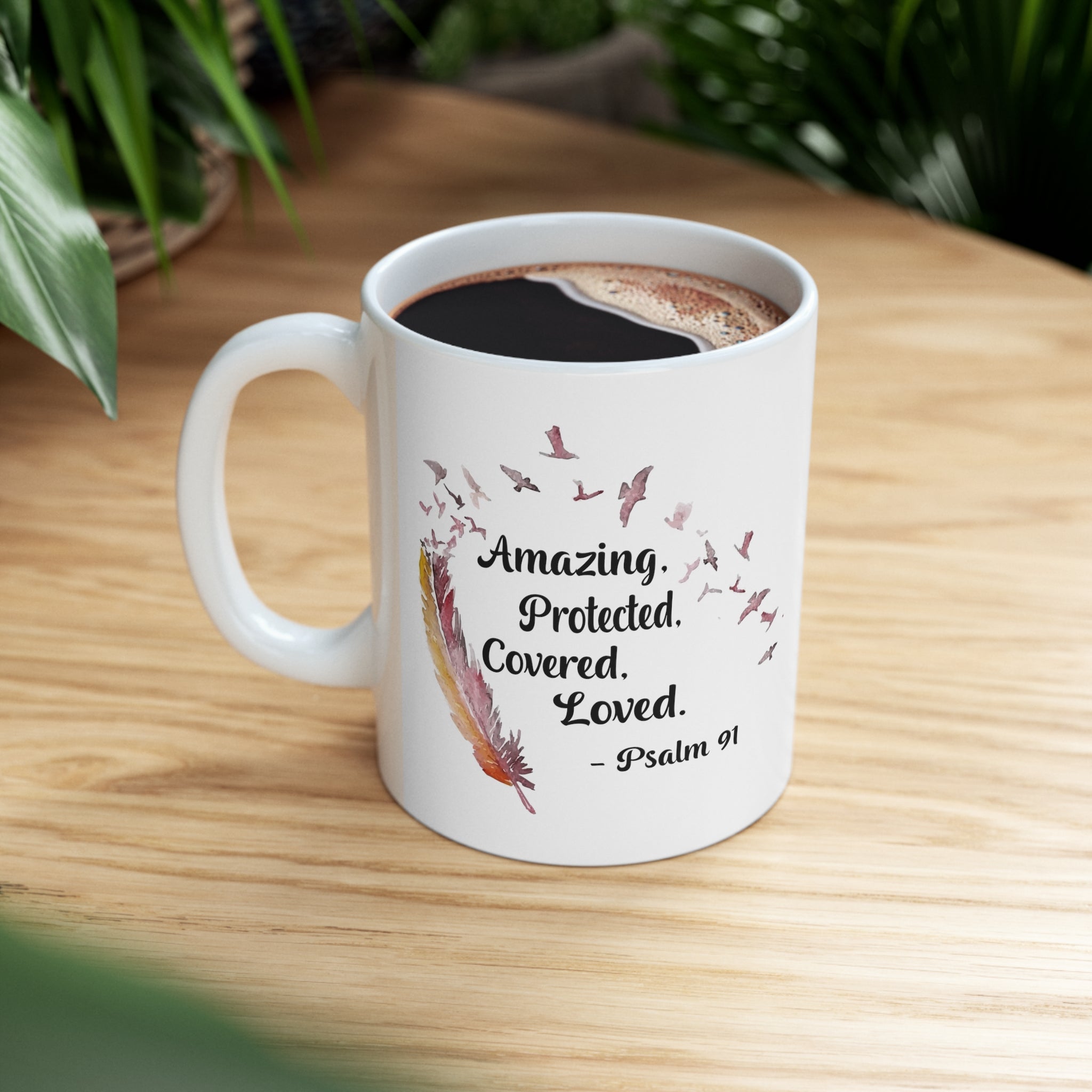 Protected Forever White Mug - Your Faithful Treasure