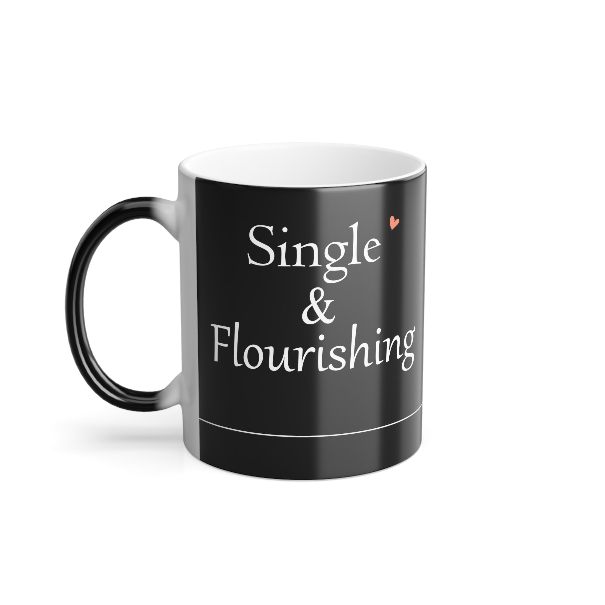 Single & Flourishing Morphing Black & White Mug.