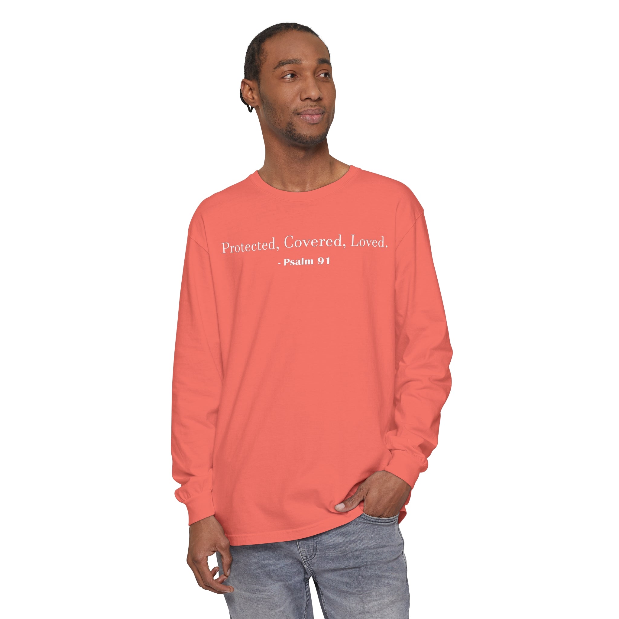 Unisex Psalm 91 Long Sleeve Shirt - Your Faithful Treasure