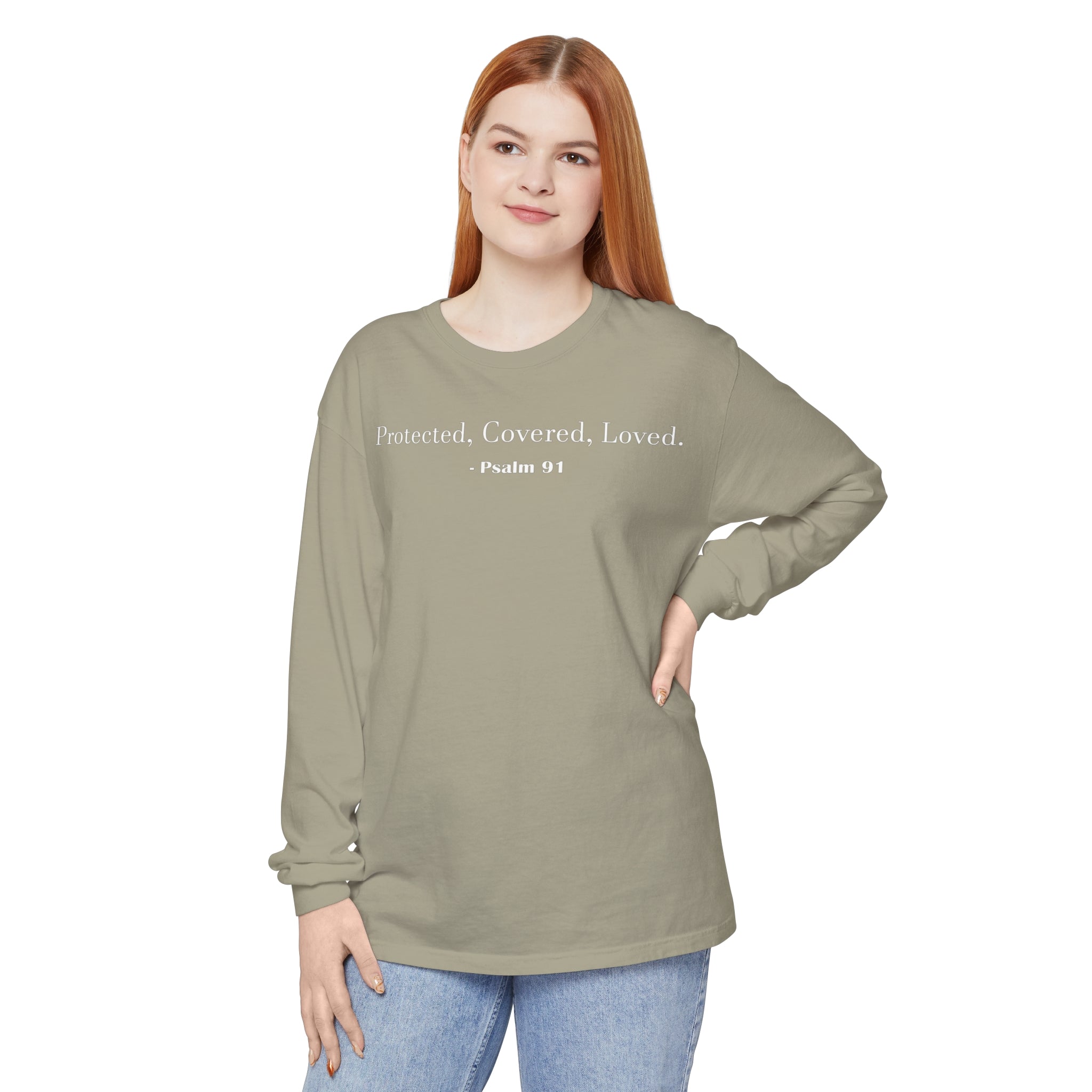 Unisex Psalm 91 Long Sleeve Shirt - Your Faithful Treasure