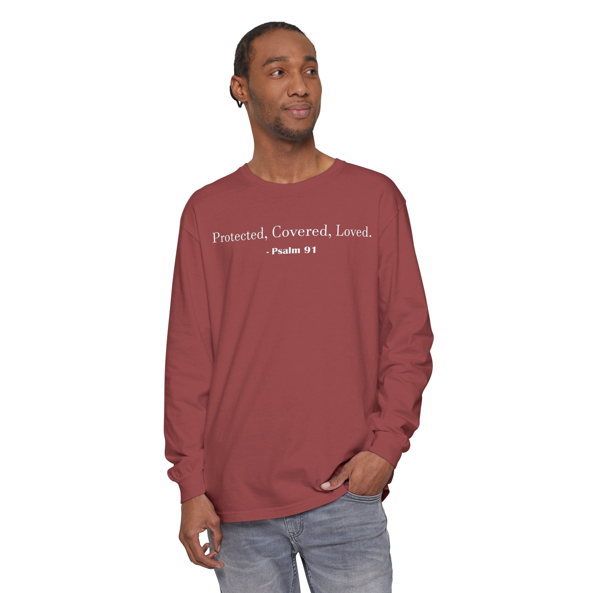 Unisex Psalm 91 Long Sleeve Shirt - Your Faithful Treasure